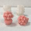 1PC DIY Tulip Bouquet Ornament Handmade Mold 3D Hydrangea Vase Aromatherapy Candle Silicone Mold