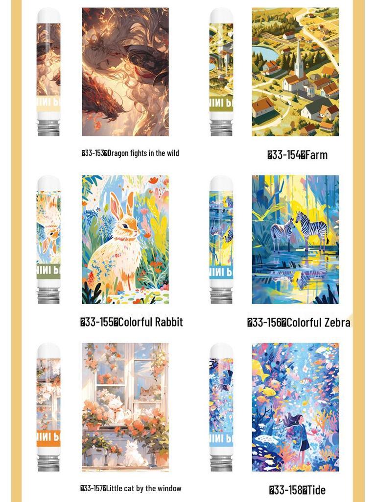 Mini Puzzle Tub de Test 150 de Piese - Design Pictură în Ulei pentru Decompresie Adulți