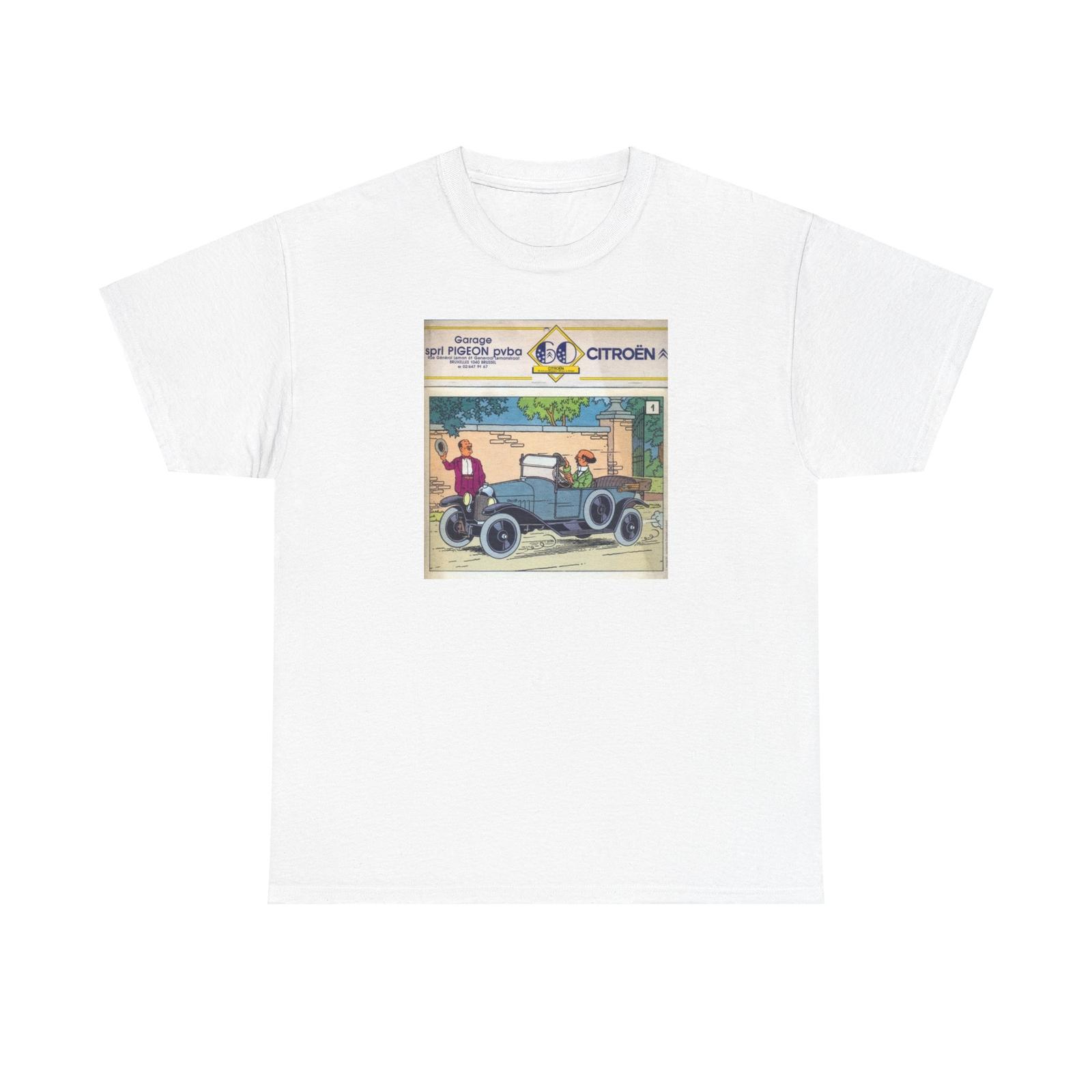 Vintage Citroën Pigeon Bruxelles Tshirt Tops Tee, Belgium Car Lover Gift, Unisex T-Shirt Mens Womens Tees Top, S