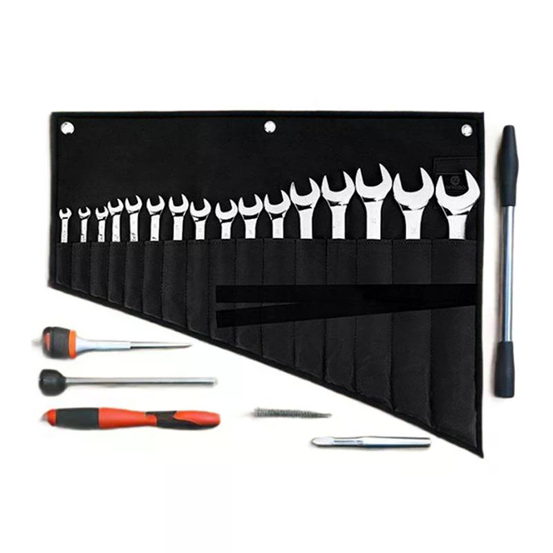 Sleutel Organizer Voor Garage, Werkplaats Thuisreparaties ,Gereedschap Rol Etui – 16-Vakken Waterdichte Oxford Stof Sleutel Rol Organizer