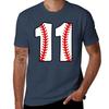 Number 11 Baseball 11 Tshirt Casual Streetwear Short Sleeve Tee Tshirt