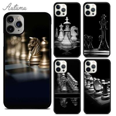 Pouzdro na telefon Chess Pieces pro iPhone 11 12 13 14 Pro Max mini X XR XS SE 2020 5 6S 7 8 Plus Kryt krytu pro Samsung Galaxy S21 S22