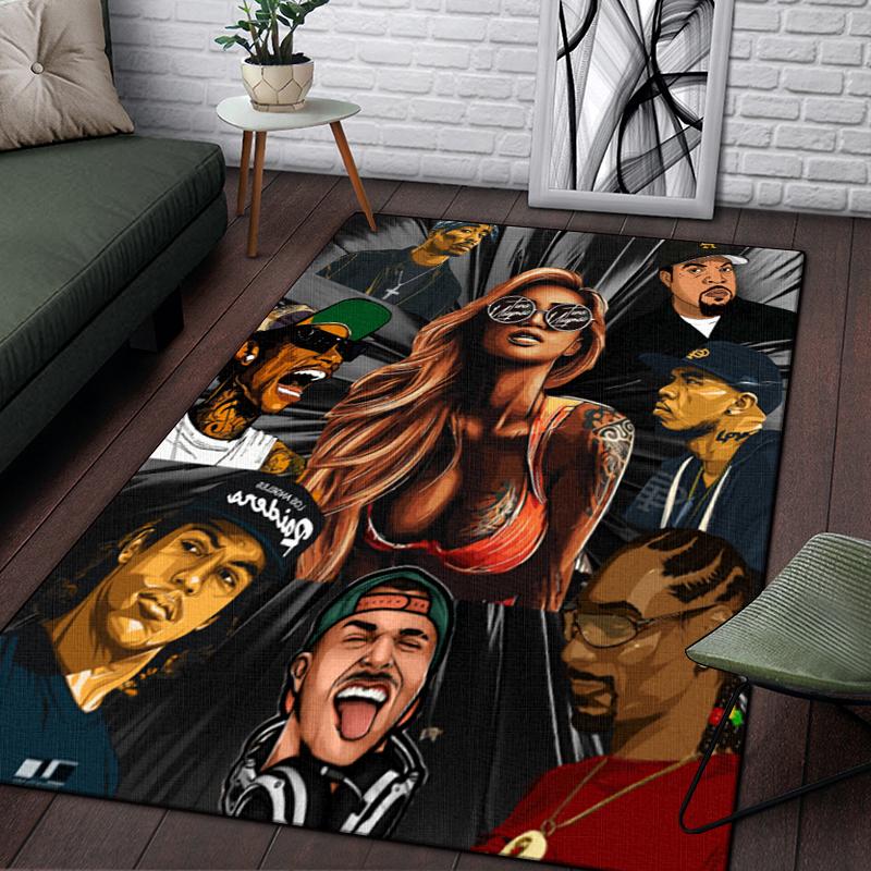 

Хип-хоп 3D-печатный ковер коврик Ковры для гостиной Коврики для спальни Настраиваемый ковер Персонализированный ковер