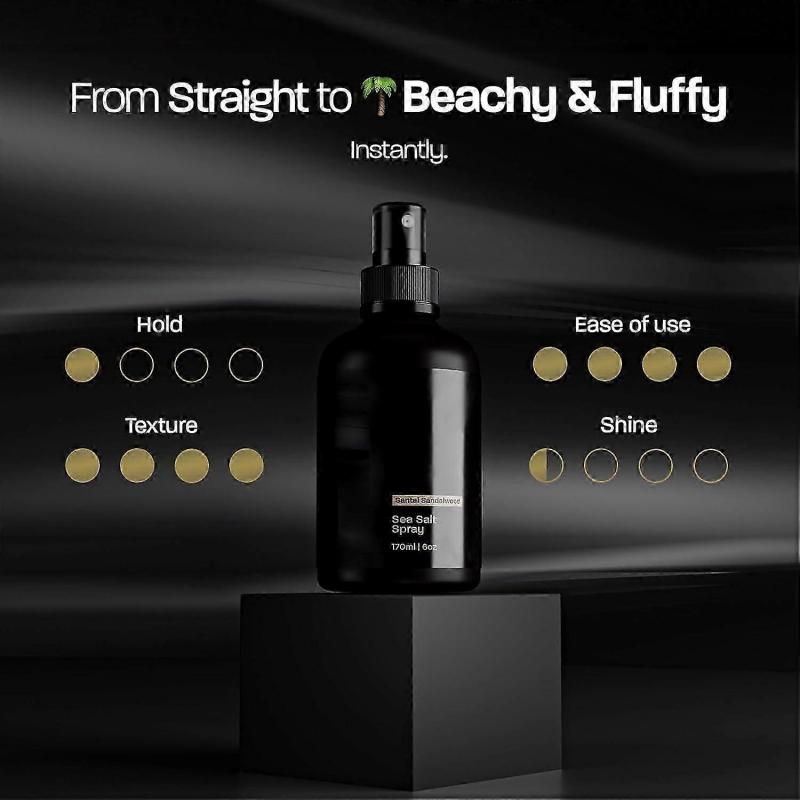 Spray cu Sare de Mare pentru Volumizarea Părului, 170ml Spray Texturizant și de Fortificare cu Vitamina B5 și Alge Marine