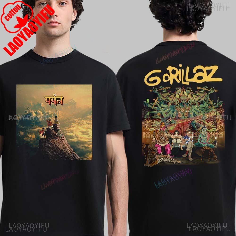 

2026 New Fashion Dare TShirt for Male Gorillaz Virtual Band Tops Style Unisex T Shirt Comfortable Print Fluffy Creative Gift M