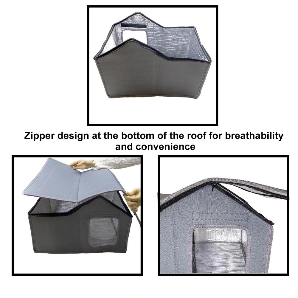 Cat Air Conditioning House Summer Cat Cooling Tool Nest Dog Ice House-Insulated Dog Four Seasons Cat Pet Ice House For Outdoor