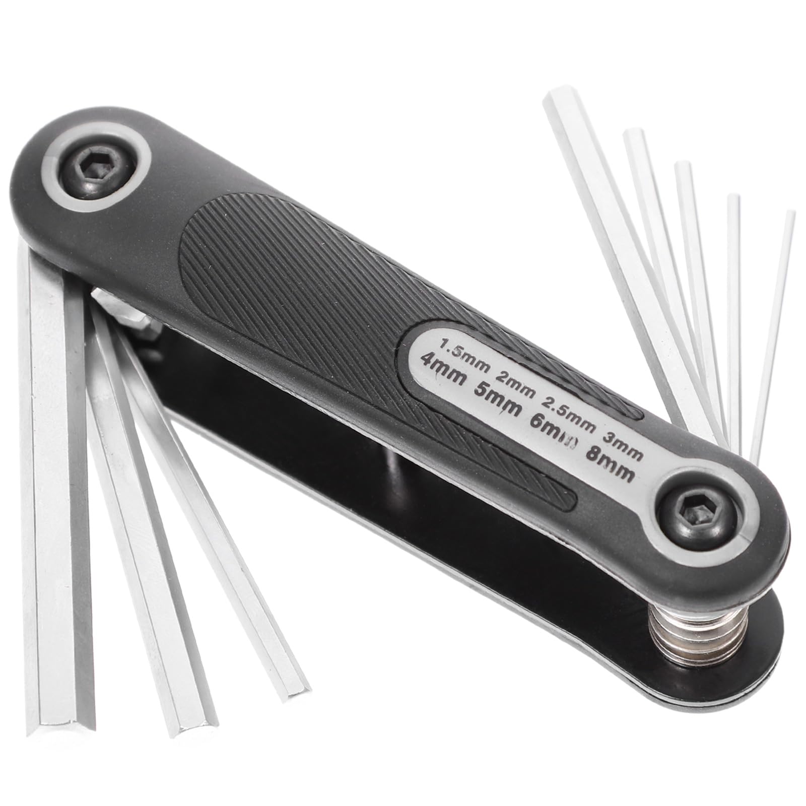 

FRCOLOR Hex Wrench Hex Folding Ball Repair Hardware Tool Set, Bar, Hex, Point, L-Shaped, (8-Piece Set) серый