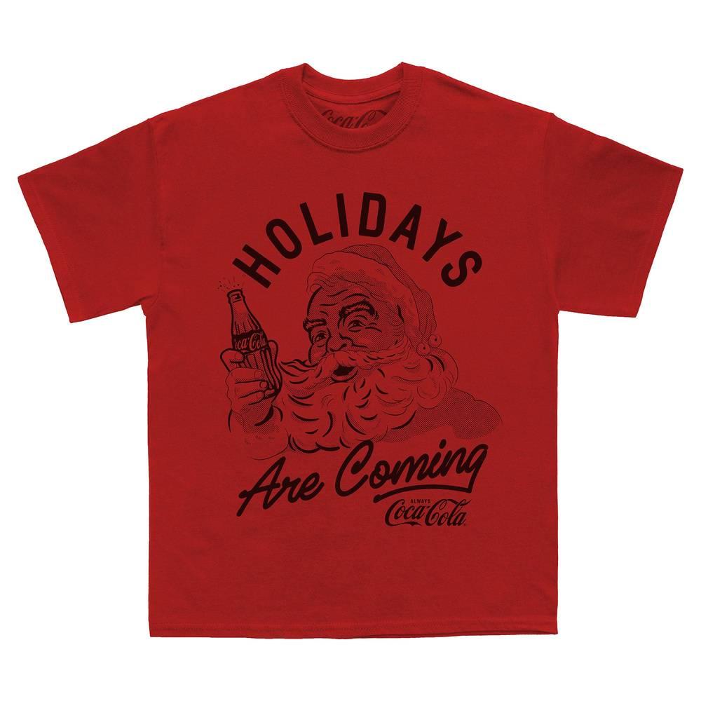 Coca-Cola Unisex Adult Holidays Are Coming T-Shirt