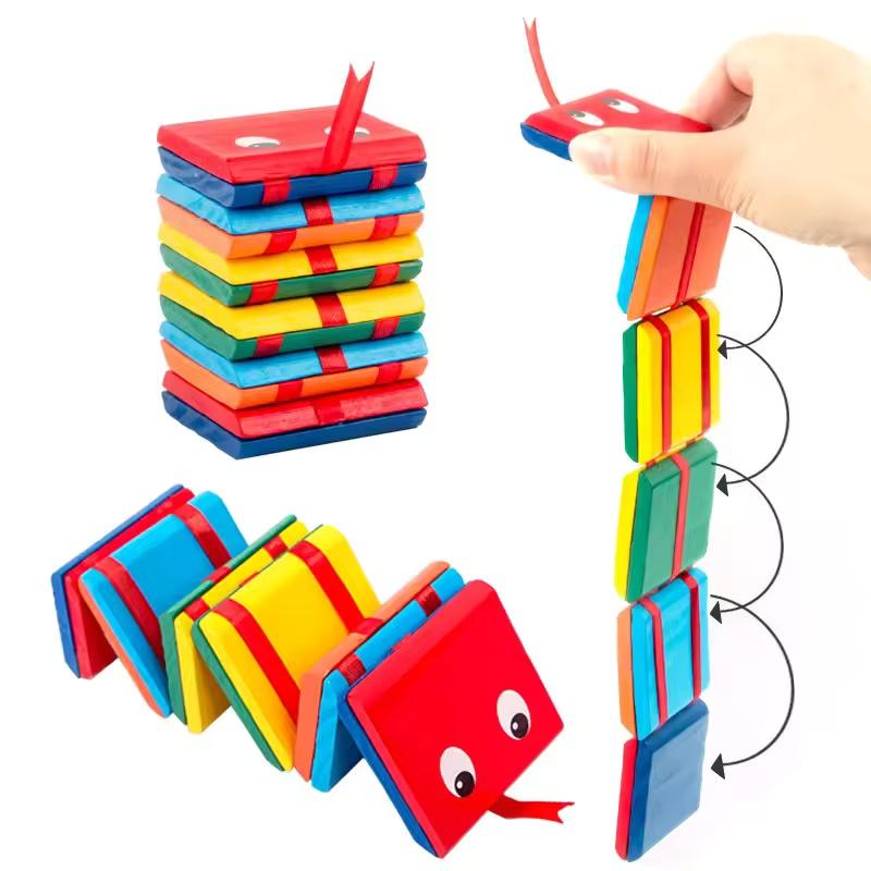 Wooden Flipping Board Space Geometric Flipping Visual Error Toy Magic Performance Flipping Block Party Gift Education Cognition