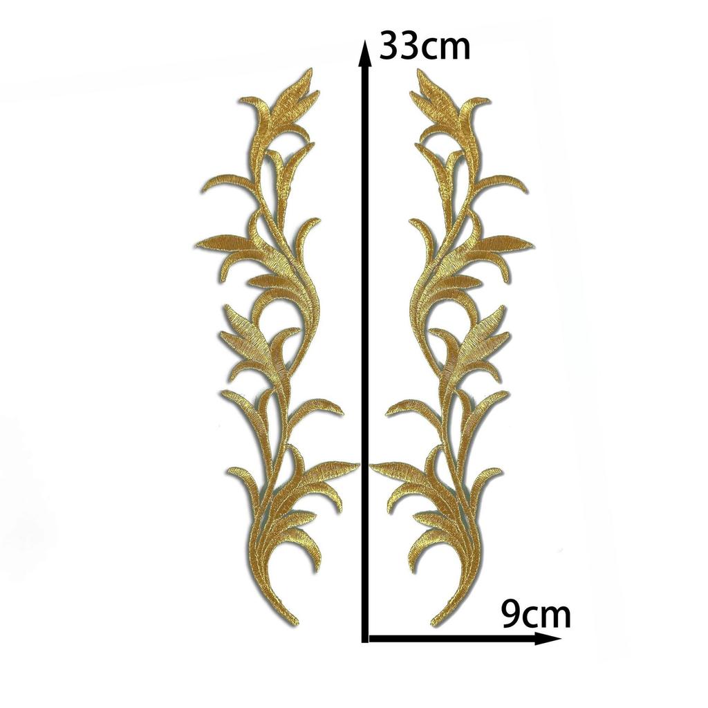 Gold And Silver Stage Pattern Opera Embroidery Cloth Sticker Ancient Costume Performance Clothing Accessories Diy Decorative Decal Ironing Patch