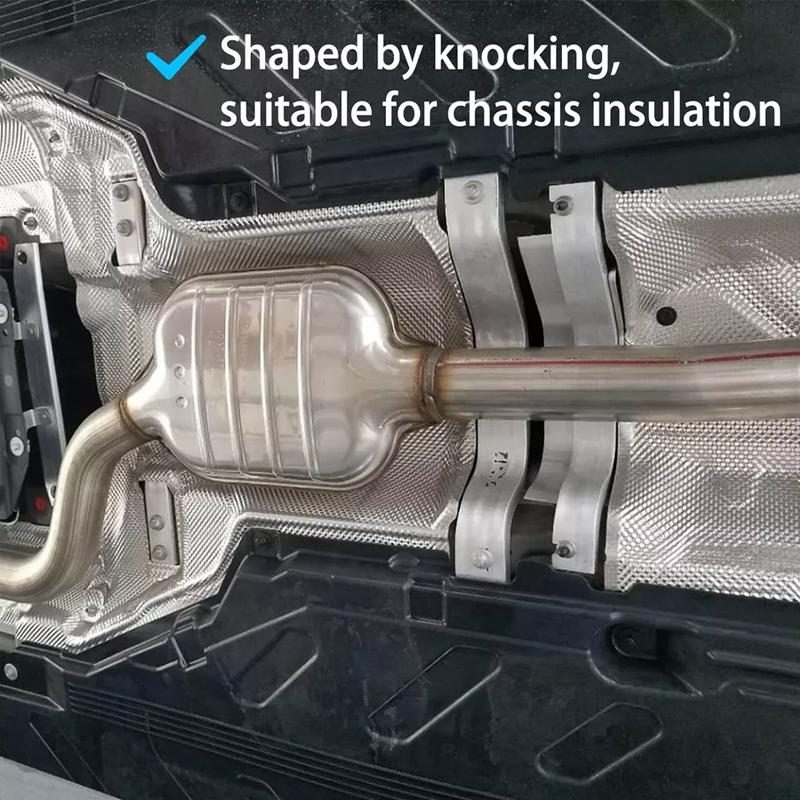 Embossed Aluminium Fit Car Exhaust Heat Shield Kit Shield Heat Shield Firewal Floor Pan Tank Turbo Manifold Heat Shield