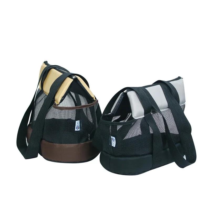 Atmungsaktiver Kleintierkorb Sommer Haustier Hund Tragbarer Haustierkorb Umhängetasche Schwarze Katze Hunde Taschen Für Kleine Hunde
