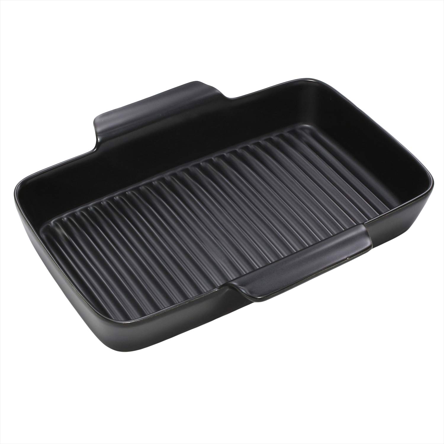 

Santo Grill Pan Black Banko Ware Hand Grill Ceramic Plate 17049 25.5cm чёрный