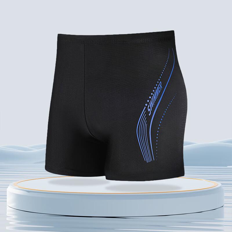 Junwen Men s Quick-Dry Boxer Swim Trunks