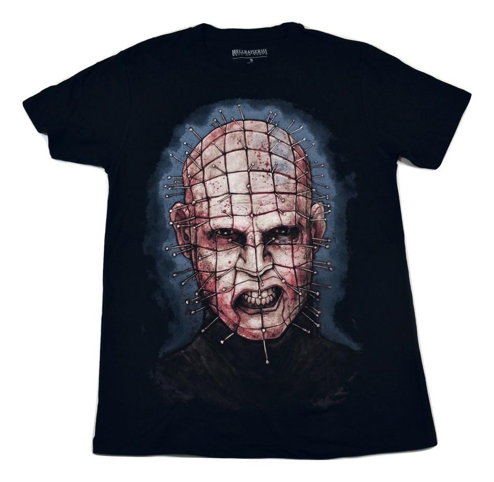

Hellraiser III Mens Hell On Earth Pinhead Black Tee Shirt New S L