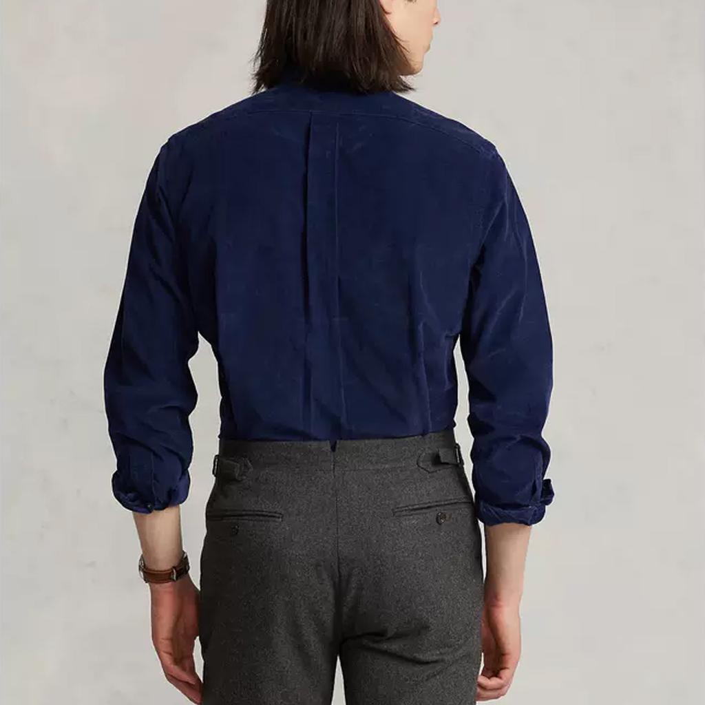 Polo Ralph Lauren SS23 Solid Logo Embroidered Shirt Men Shirts Navy-Blue MNPOWOV16822578-410