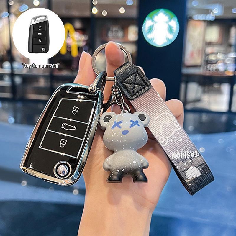 Volkswagen Passat Key Cover for 2017/18 Models - Dedicated SAIC Passat Car Key Shell with Buckle