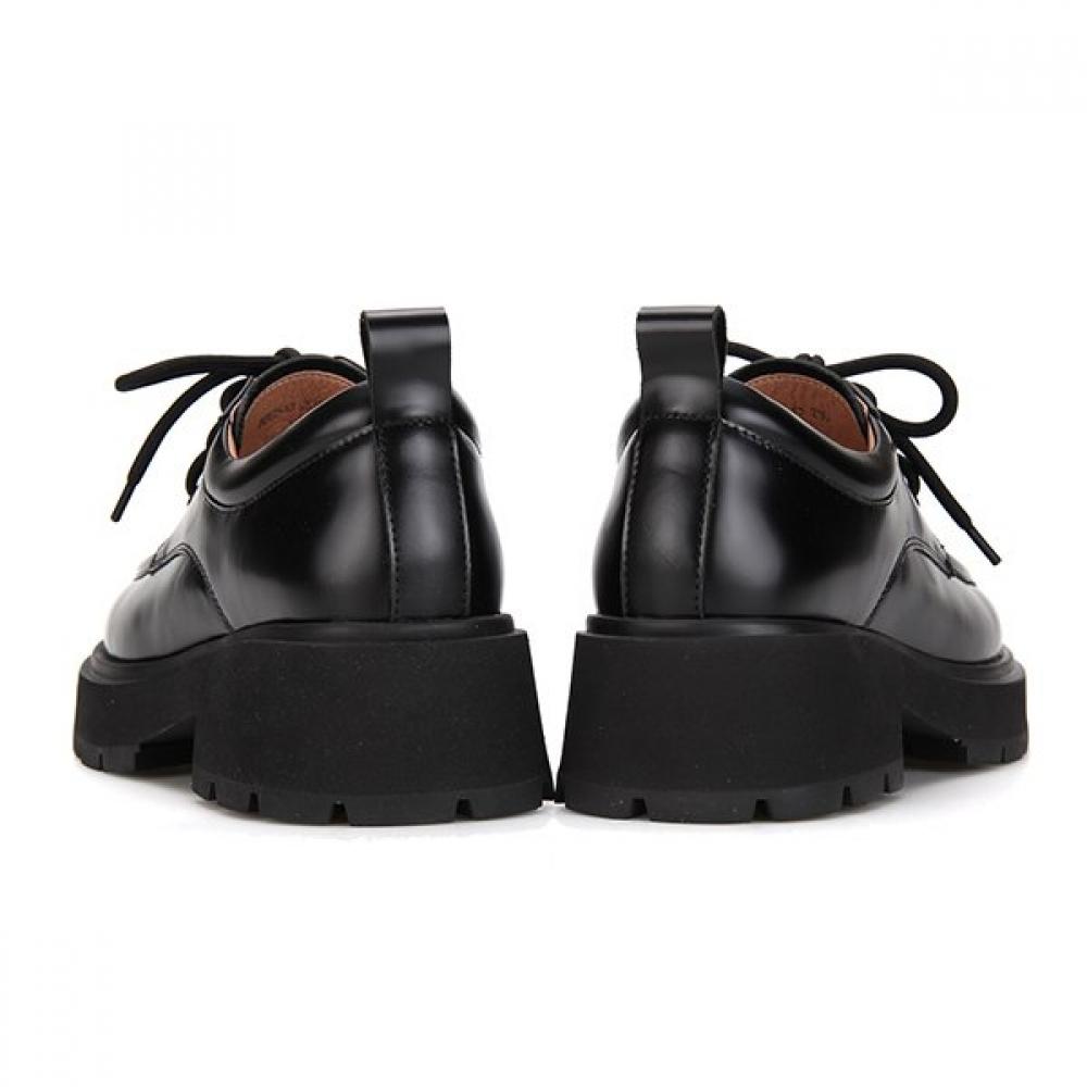 BARBARA Leder Chunky 5cm Derby Loafer Bbg540bk