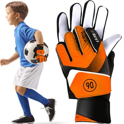 Guanti da portiere da calcio per bambini Guanti da portiere da calcio in lattice 5/6/7 dimensioni Guanti antiscivolo per sport giovanili Guanti con protezione completa per le dita