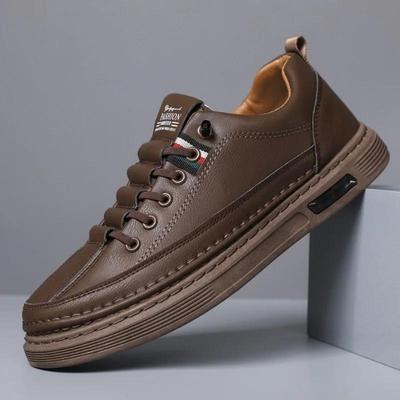 Mens Shoes Spring Autumn Fashion Brand Casual Shoes British Style High End Soft Sole Leather Shoe Four Seasons Versatile Flats