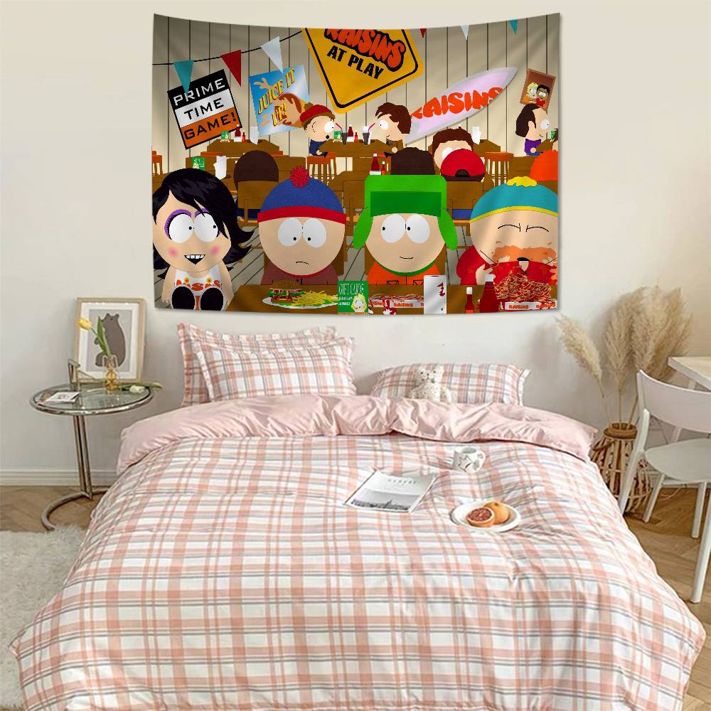 Classic Animation SSouth Cartoon Park DIY Wall Tapestry For Living Room Home Dorm Decor Wall Art Decor