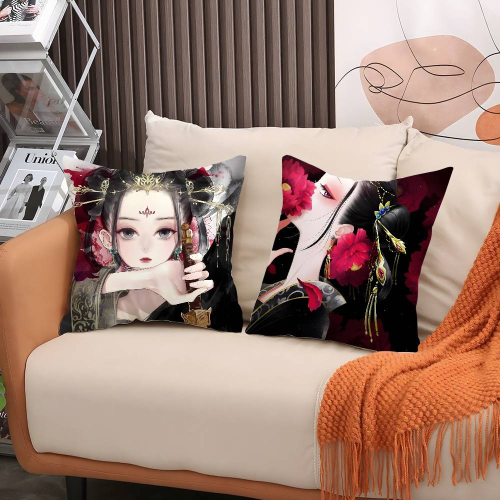 Anime R-Raven The Inner PalaceS Pillow Case S ft Plush Fabric Double Sided Print Decorative Home Living Room Gift Cushion Cover