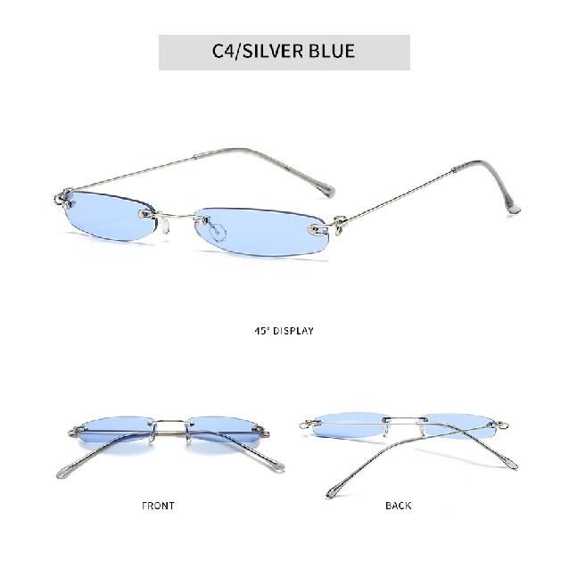 Small Frame Sunglasses, Rimless Sunglasses, Ultra-lightweight Mini Glasses