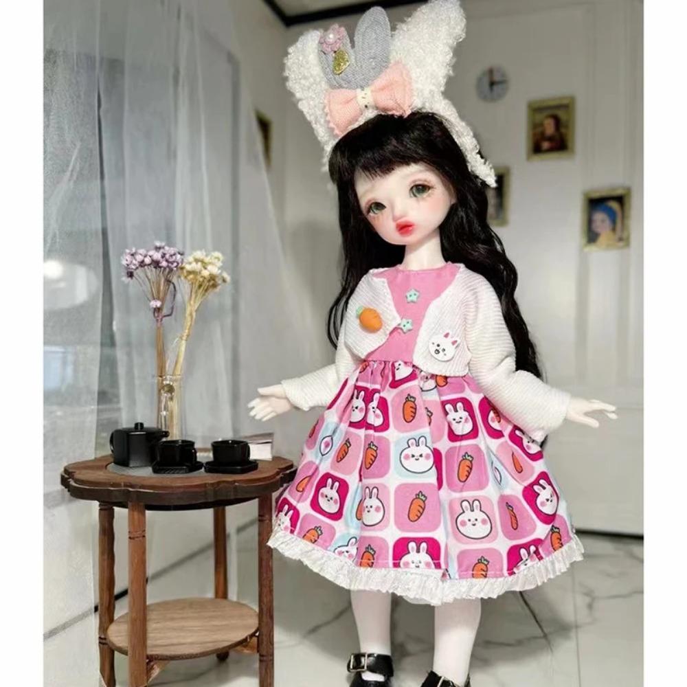 

Модная Милая Повседневная Одежда для Куклы 30 см 1/6 BJD Набор Наряда для Куклы Платье Принцессы Игрушка для Девочки Подарок Аксессуары для Куклы Праздничный Подарок