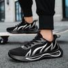 Fashion Running Shoes Men Flame Printed Sneakers Knit Athletic Sports Cushioning Jogging Trainers Lightweight Breathable Tenis De Mujer
