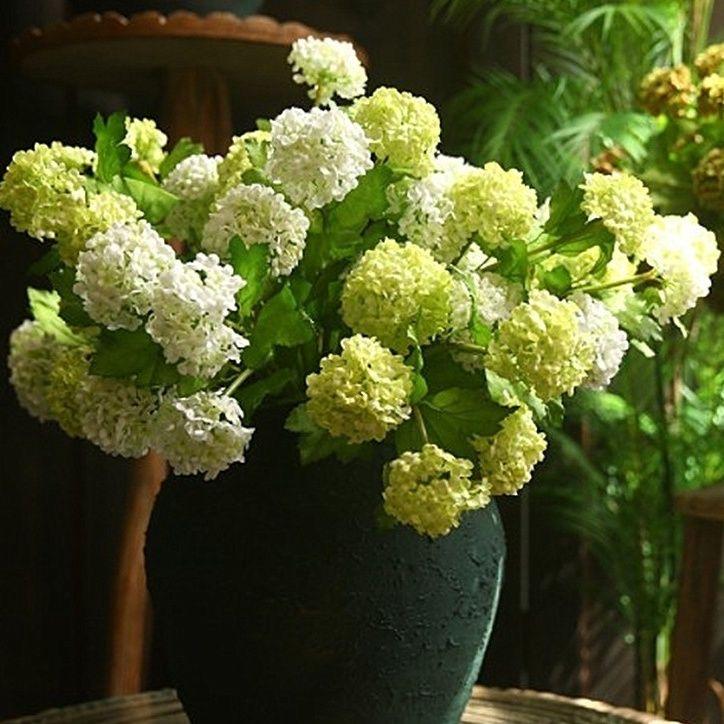 High Quality Artificial Silk Hydrangea Flower 3 Heads For Wedding Home Table Decorative Flowers