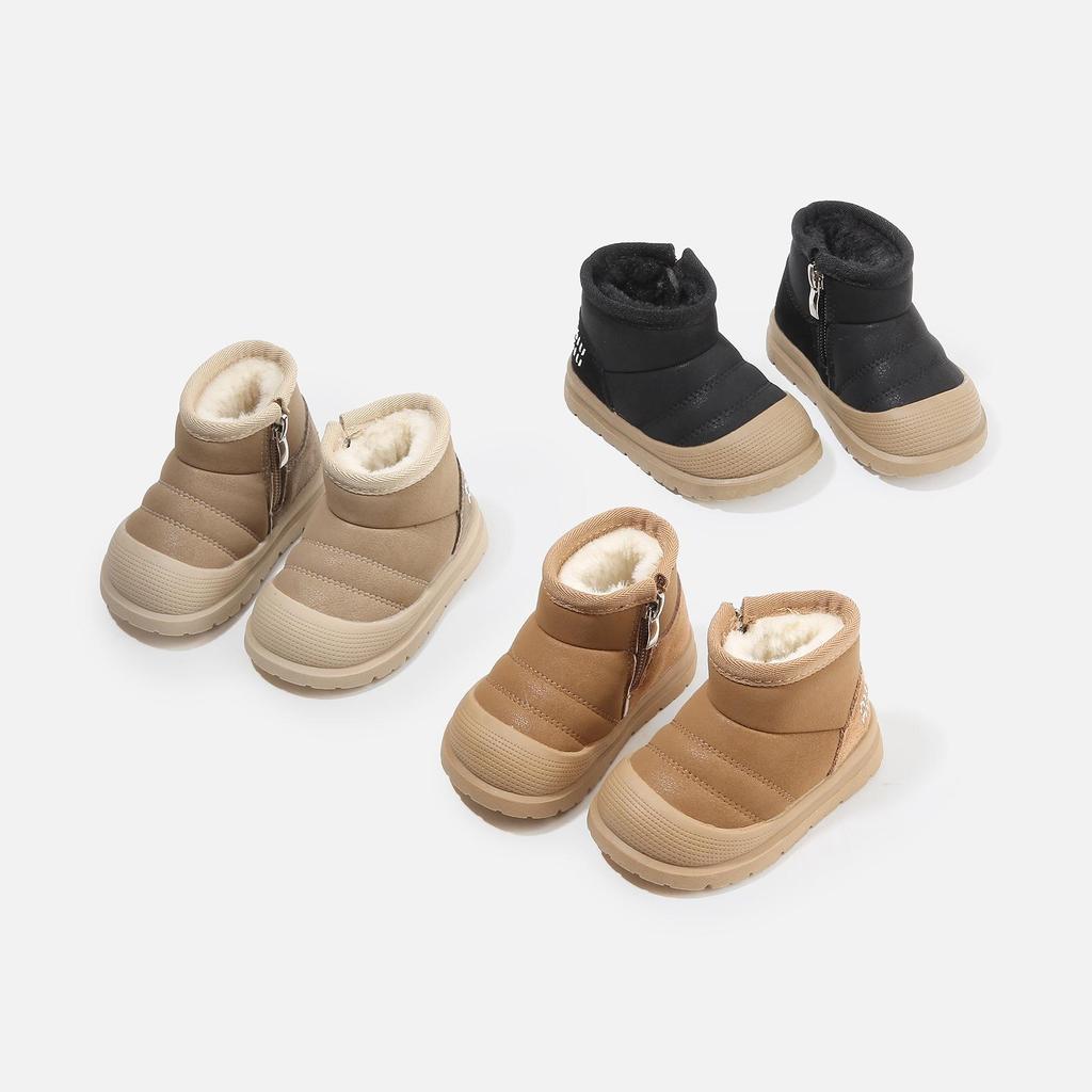 Dr. Martens Retro Kids' Boots: Autumn/Winter Short Boots for Boys and Girls, Toddler Leather and Cotton Shoes.