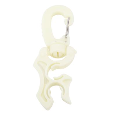 Clip Porte-Tuyau de Plongée PP Type Encliquetable Porte-Tuyau Double BCD de Plongée Clip pour Détendeur pour Snorkeling