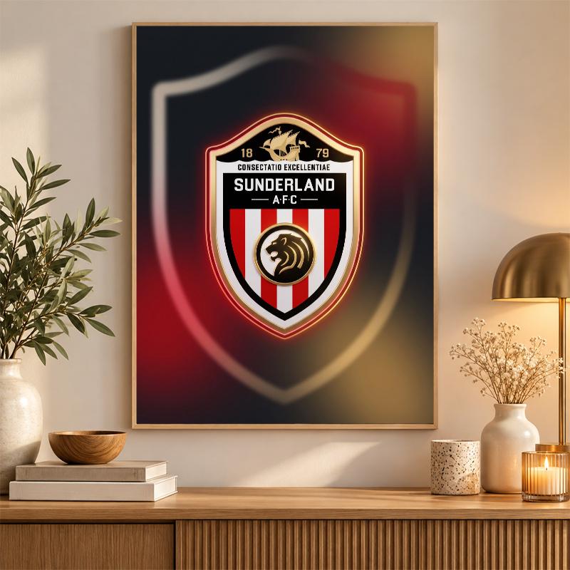 Sunderland Fußball Diamantmalerei Set 5D Vollbohrer DIY Diamantmosaik Wandkunst Heimdekoration