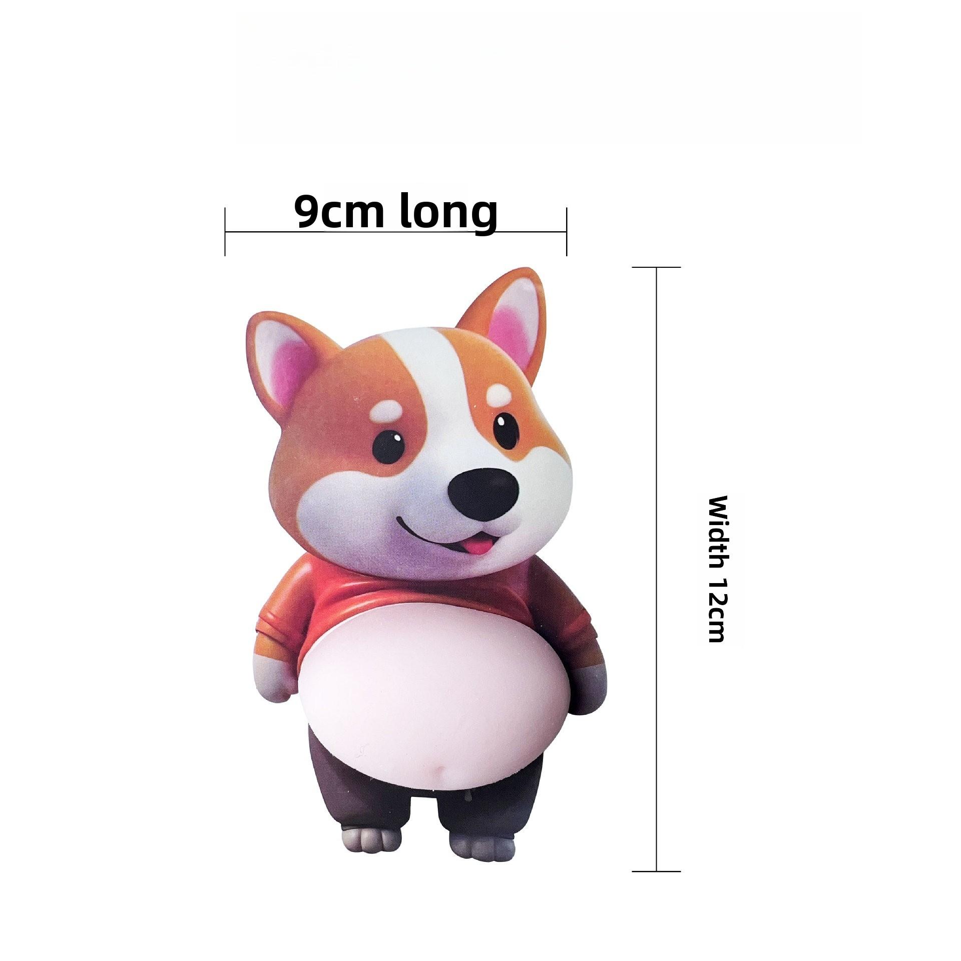 

3D Cute Shiba Inu Dog Stickers Silicone Self Adhesive for Scrapbooking Journal Laptop Deco Bullet Journal Planner Decor