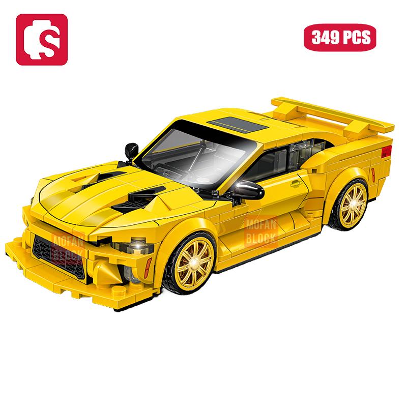 SEMBO BLOCK BK8 City Sports Car Racing Model Assembly Building Block Technology Supercar Vehicle Bricks Toys Boys Birthday Gifts