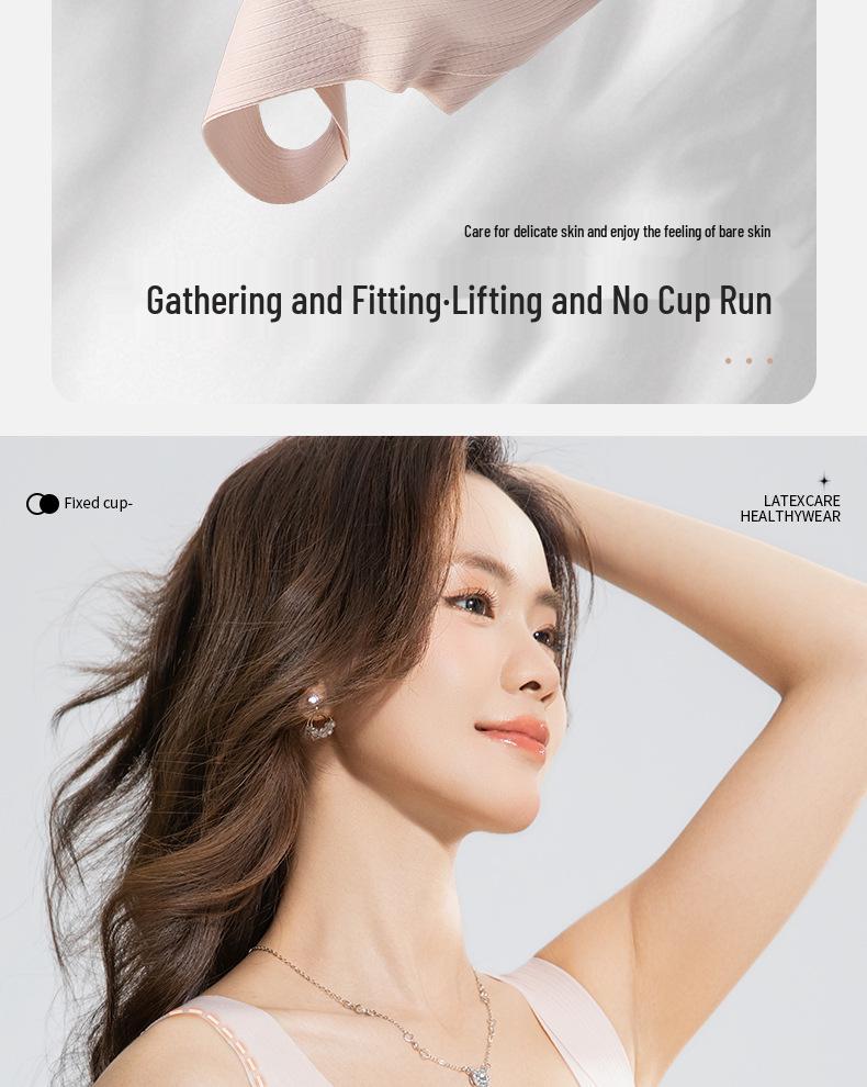 Damen Push-Up Nahtloser Sport-BH - Anti-Hängend, Seitenstütze, Stoßfest, Schönes Rückendesign