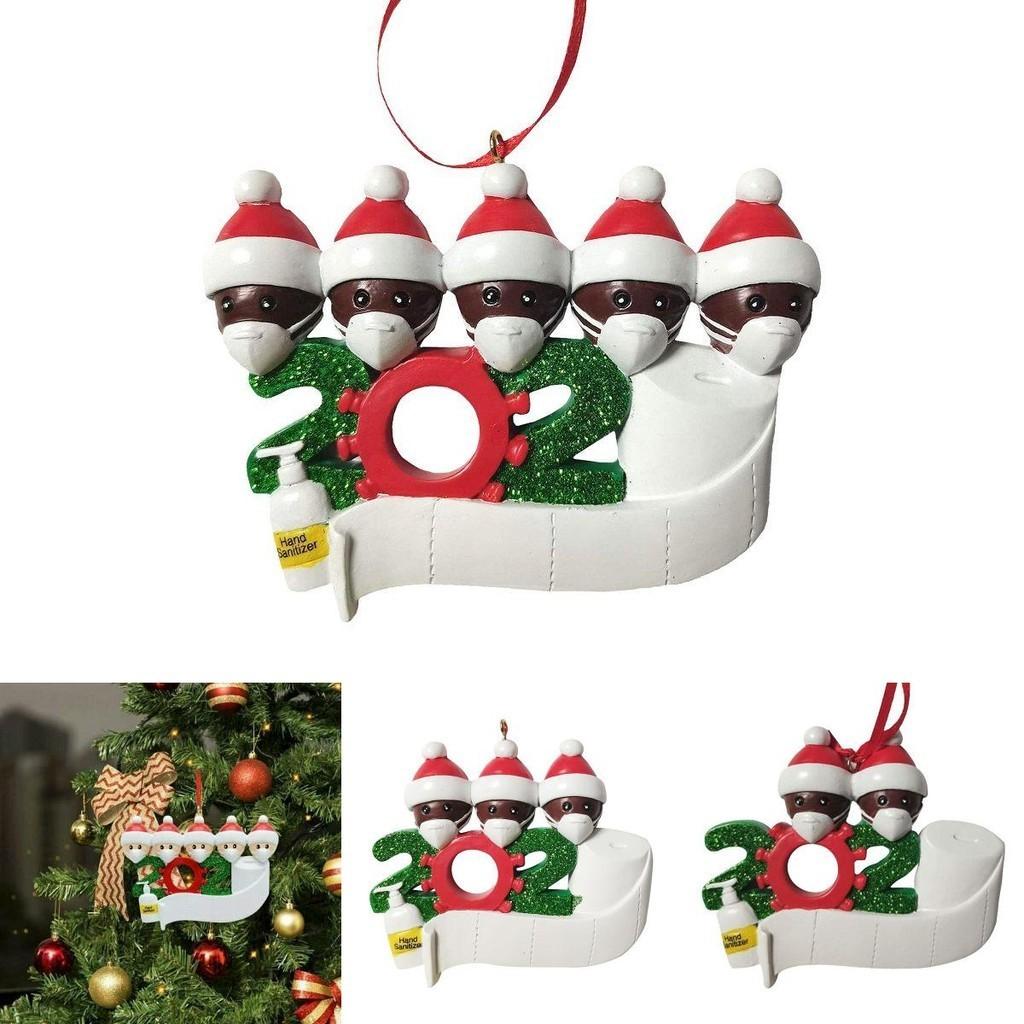 2020 Unvergessliche Weihnachtsbaum-Hängeornamente Weihnachtsmann-Anhänger Mit Maske