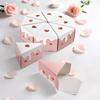 8 Pezzi Scatole Regalo di Carta a Forma di Torta Triangolare Biscotti Caramelle Bomboniere Baby Shower Dolcetti Scatole per Confezionamento Dessert Festa di Compleanno Bambini