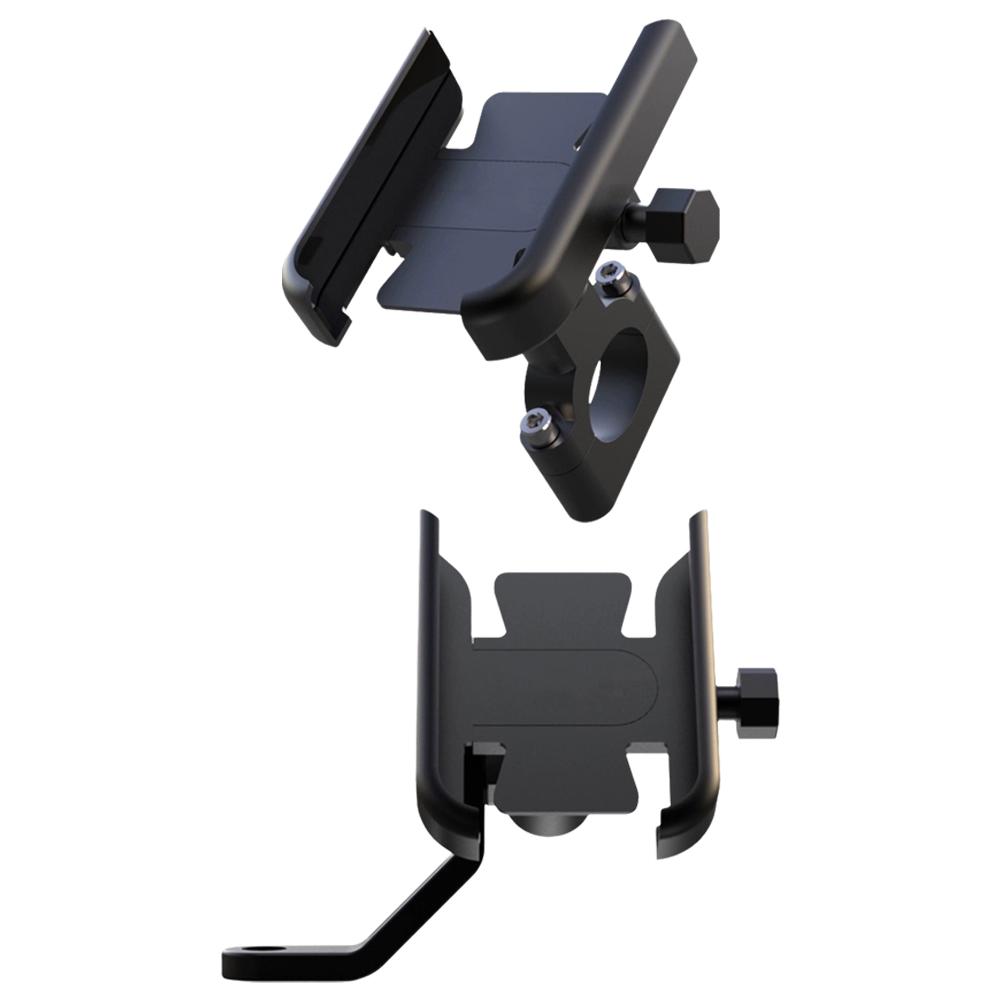 Motorcycle Mobile Phone Holder  360° Rotatable Aluminum Adjustable Bike Phone Holder Non-slip Cycling GPS Bracket Clip Support