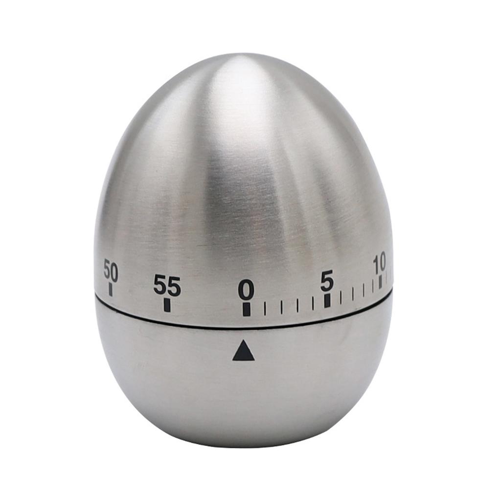 Egg Shape 60 Minutes Timer Metal Easy Operated Kitchen Timer Cooking Baking Helper Kitchen Tool Home Decorations