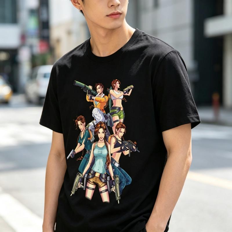 Retro Action Adventure Game Graphic T Shirt Unisex 100 Cotton Printed Casual Streetwear Cool Gamer Fan Holiday Gift Top