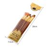 10Pcs/Set Round Flat Angle Artist Paint Brushes Set Wooden Pole Drawing Art Brush  Gift