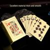 Gold Mini Tyrant Waterproof PVC Playing Cards - Palm-Sized 3x5cm Pocket Poker