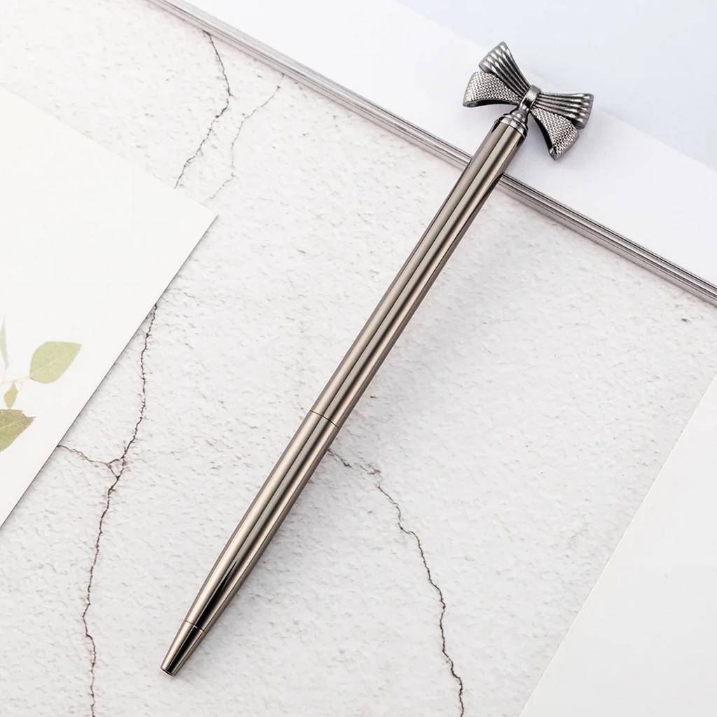 New Kawaii Cute Bow Ball Pens Ballpen Fashion Girl Ballpoint Pens Pens for School Supplies Office Korean Creative Stationery
