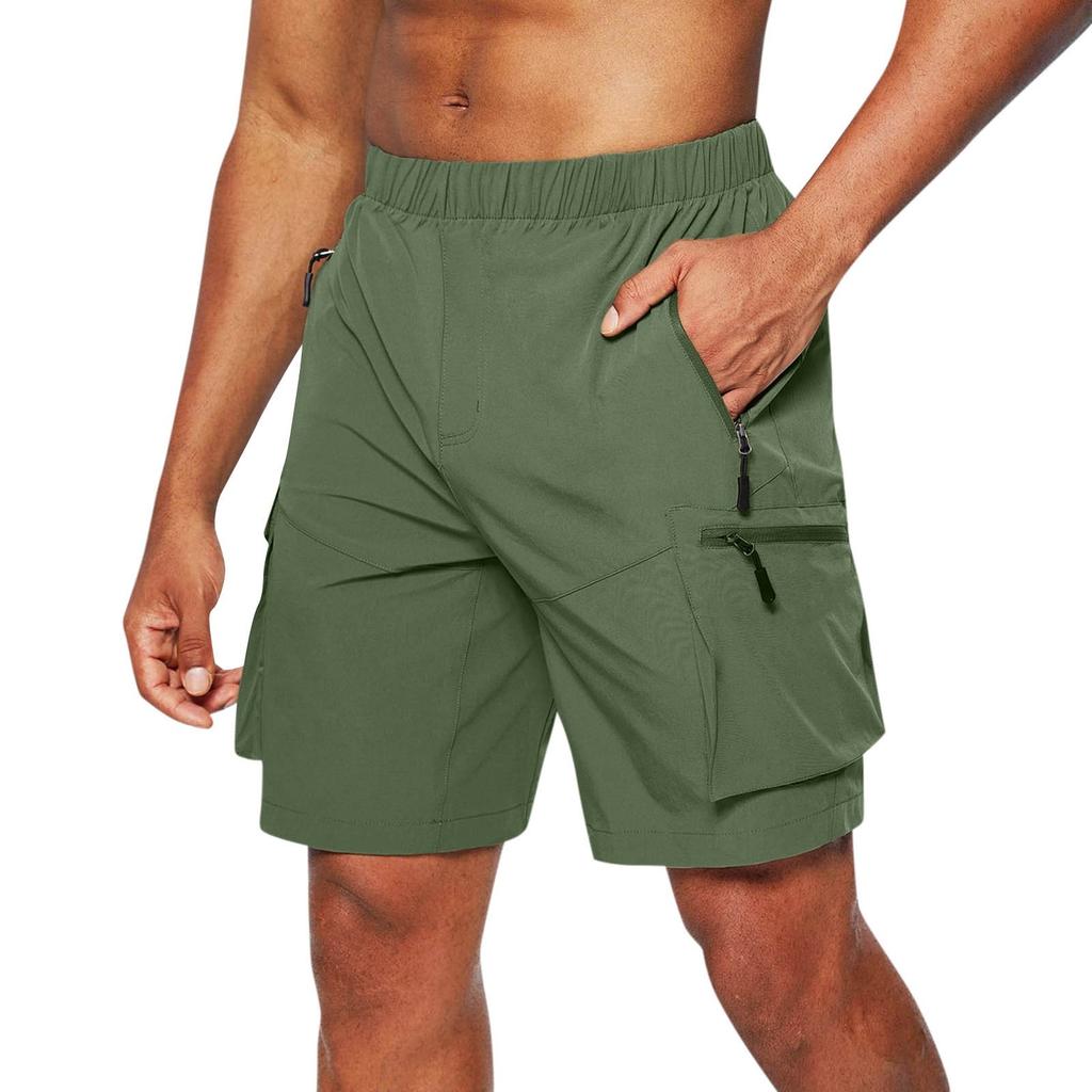 Workwear Shorts Oversized New Zippered Shorts Multi-pocket Men's Shorts