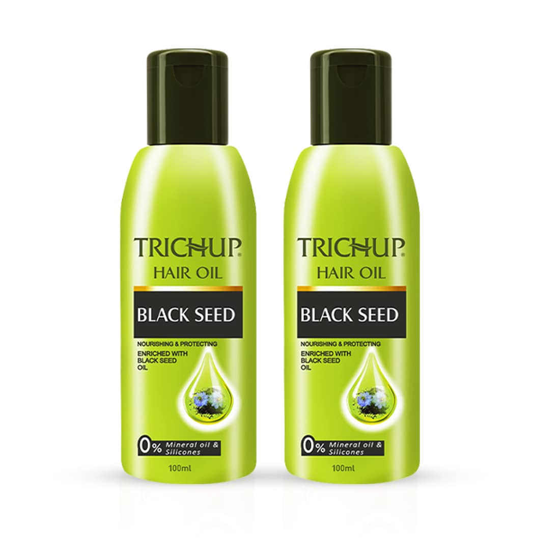 Trichup Black Seed Hair Oil 100mlx  Pack of 2 – Strengthen, Nourish & Promote Healthy, Shiny Hair