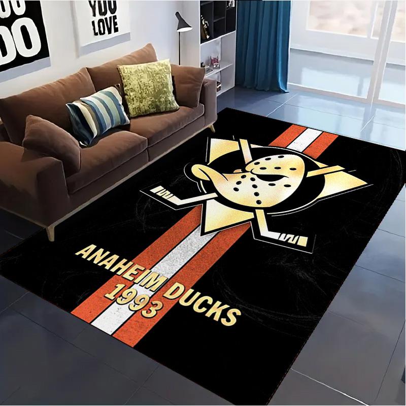 Anaheim Ducks Carpet Rug for Living Room Bedroom Home Sofa Decoration,Kids play Non-slip Floor Mat