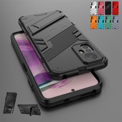 For Redmi Note 12S Case Cover Xiaomi Redmi Note 12S Capas Armor PC Back Bumper Kickstand Shockproof Holder Fundas Redmi Note 12S