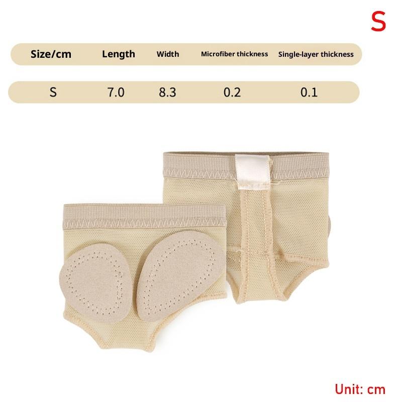 1 Paar Buikballet Dans Voorvoet Pad Bescherming Teen Xs-Xl Halve Schoenen Pad Voetverzorging Gereedschap Dans Voeten Pad Kussen Beschermer