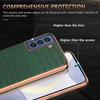 AZNS For Samsung Galaxy S21 FE 5G Case Crocodile Texture Electroplating Leather Back Phone Cover